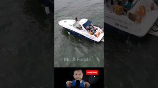 24 hr in a boat at middle of the sea |#boat #fukrainsaan #mrbeast #facts |