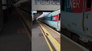 LNER Azuma 801 204 " Our Planet " departing Peterborough #train #lner