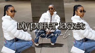 DIY PUFFER JACKET TUTORIAL