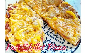 Breakfast Skillet Pizza Recipe. Cheesy Fast and Easy