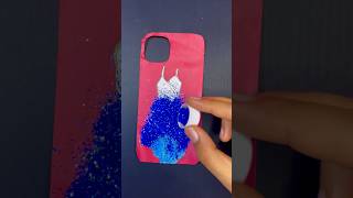 diy glitter phone case 💙| diy phone case | diy phone case shorts |#shorts