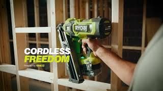 RYOBI’s® First Ever Cordless Framing Nailer