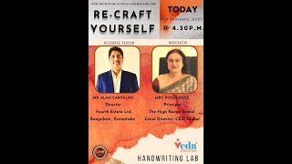 CEIR Saturday Webinar Series on RE-CRAFT YOURSELF by Mr.Alan Carvalho