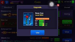 8 Ball Pool - Rose Cue Level MAX