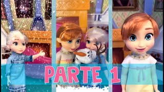 Frozen con muñecas 🍁| Olaf cuenta la historia de Anna y Elsa ►Parte 1