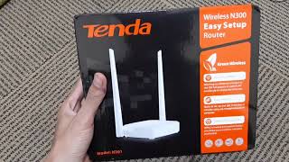 Unboxing Router Tenda n301 - Wireless N300 Easy Setup Router