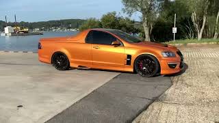 700hp blown HSV VE Maloo skid #chevyss #vxr8 #g8