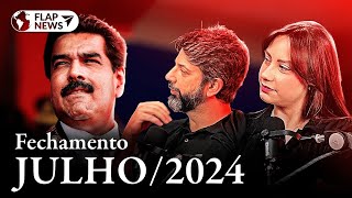 📰 FLAP NEWS | 02/08/2024 Crise na Venezuela com Maduro "Ganhando" as eleições, quais os impactos?