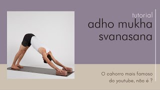 Como fazer o cachorro olhando para baixo (Adho Mukha Śvānāsana) - Tutorial