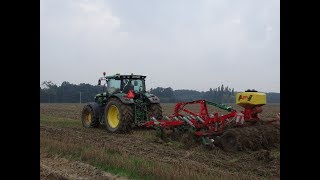 GPS Siew poplonu w ekstremalnie trudnych warunkach John Deere 6140R&New Holland T6.165