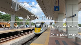 KTM Ride- boarding at Pulau Sebang new terminal