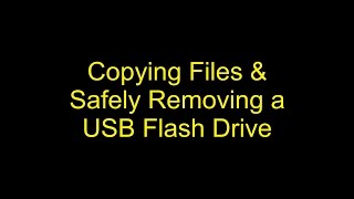 How to Safely Remove a USB Drive