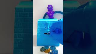 Blue face coin eating machine | ATM coins eating robot saving money (NK 292) #shorts #viralshorts