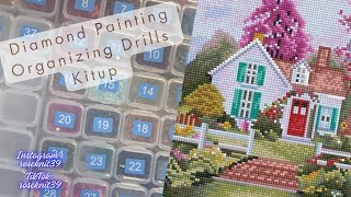 Ep237:Diamond Painting Organizing Drills Kitup #artandcraft #diy #organized #diamonddotz #storage