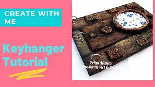 DIY Key Holder Tutorial | Key Hanger Tutorial | How to make a key holder | DIY Key Hanger #FBlive