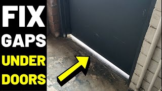 How To Install BOTTOM DOOR SEALS--2 TYPES!! (Keep Out Bugs/Light/Water/Drafts/Sound...DOOR SWEEP!)