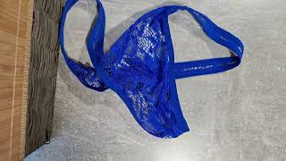 Blue Men's Thong