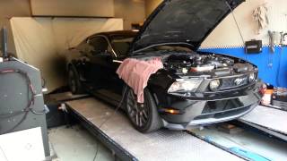 Boss Intake and AED tune on Mustang Dyno