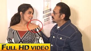 Gulshan Grover Flirts With Richa Chadha At Khoon Aali Chithi Screening