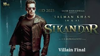 Big News : Salman khan's Sikandar Villain Final? I Salman Khan I Rashmika Mandana I A R Murgudass