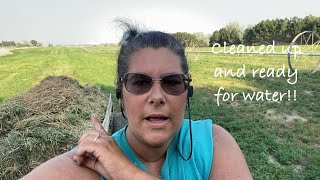 Marketplace finds for my husband and the last of the hay clean up for me … vlog 618