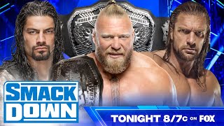 Roman Reigns VS Brock Lesnar VS Triple H - ECW Champion (Smackdown #37 WWE 2K23)