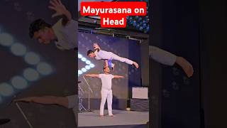 Mayurasana on Head #acro #acrobalance #acrobatics #balance #talent #india #indianarmy #event #show