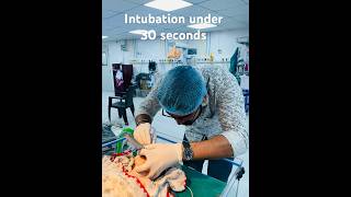 Intubation procedure under 30 seconds in preterm neonate.                #nicu #intubation #neonates