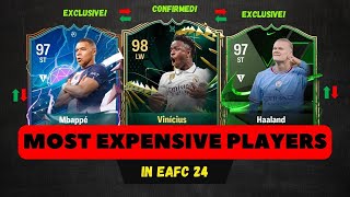 TOP 15 MOST EXPENSIVE PLAYER IN EAFC 24! FT; MBAPPÉ, HAALAND, VINICIUS & MORE!