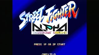 Street Fighter Alpha Arcade 60Fps Gameplay on PS3 RetroArch Emulator