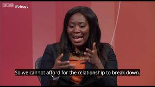 Miatta Fahnbulleh on Brexit's impacts and ongoing negotiations on BBC Question Time