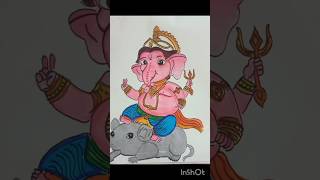 Ganapati Bappa drawing || ganesh chaturthi drawing #shorts #ytshort #tradingshort #drawing #ganapati