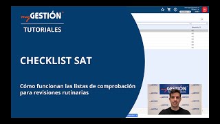 Checklist para mantenimientos y revisiones rutinarias (SAT)