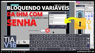 LOGIN DE ACESSO NA IHM SIEMENS - PROGRAMANDO COM TIA PORTAL V16 #100