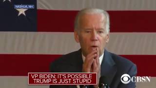 Joe Biden  Trump might actually be stupid