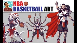 Sketchbook Tour: Damian Lillard, Nurk and the Blazers