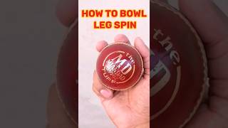 How to bowl leg spin in cricket | #cricket #shorts #short