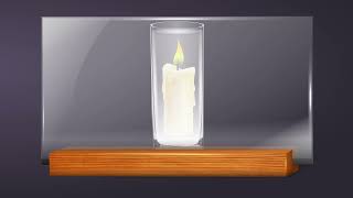 To Burn a Candle in Glass full of water