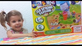 Кидс До Фабрика Мороженого. Делаем мороженки из пластилина Kids dough ICE CREAM  STATION PLAYSET