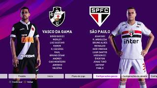 PES 2020 Vasco vs São Paulo Gameplay!!