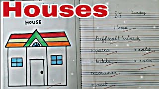 EVS Lesson-Houses || Word Bank, Q&A || CBSE Grade 1st || Kidos Edu Point