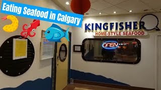 We're eating SEAFOOD in land lock Alberta! (Kingfisher Seafood)