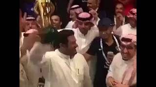 فرحة لاعبي الهلال و رئيس النادي بعد كأس الملك | #الهلال_الأهلي !