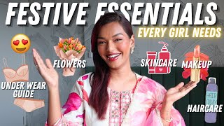 Festive Must-Haves that EVERY GIRL NEEDS! Lingerie, HairStyling Products, Accessories+ |Sarah Sarosh