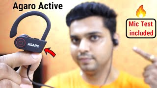 Best Wireless Earphones for SPORTS in INDIA 2021 | Agaro Active | Mic Test