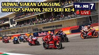 JADWAL BERUBAH.! JADWAL SIARAN LANGSUNG MOTOGP SPANYOL 2023 HARI INI, Live Trans7