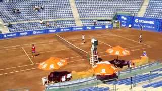 TENIS SEMIFINAL DOBLES MUJERES ODESUR STGO 2014 PARAGUAY VS CHILE (1)