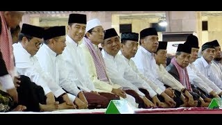 Awali Ramadhan, Presiden Jokowi Tarawih Bersama Imam Besar Masjid Istiqlal