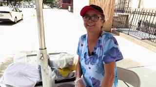 Newark Street Cart Italian Ice Saleswoman