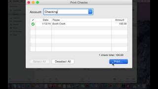 Printing Checks in Quicken 2015